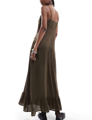 Rochie maxi Reclaimed vintage, maro