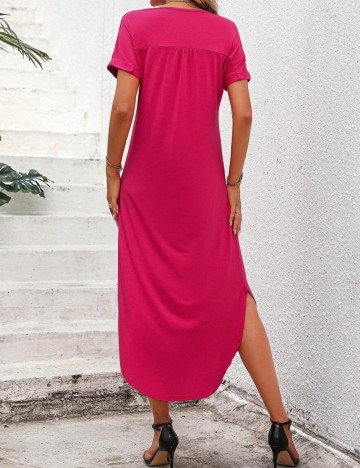 Rochie midi Shein, roz