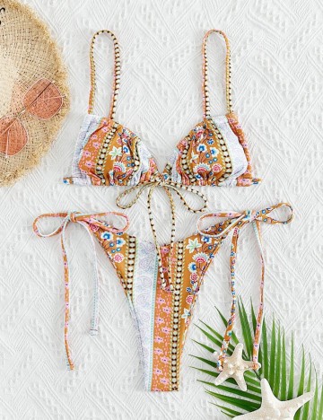 Costum de baie Shein, mix culori