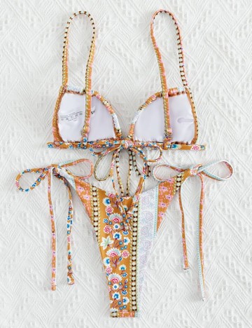 Costum de baie Shein, mix culori