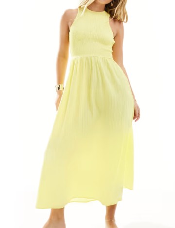 Rochie midi ASOS, galben