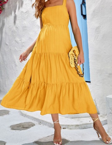 Rochie midi Shein, galben