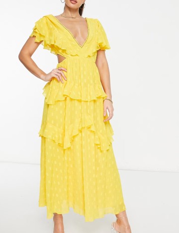 Rochie maxi ASOS, galben