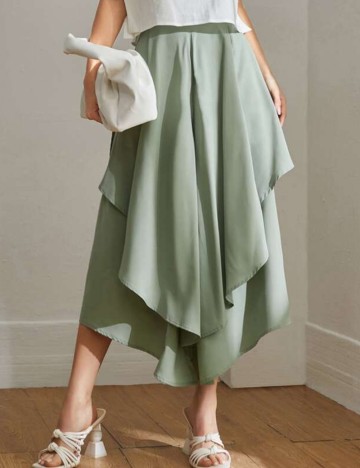 Pantaloni 3/4 Shein, verde