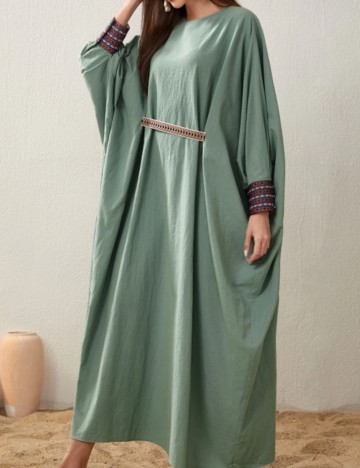 Rochie maxi Shein Curve+, verde