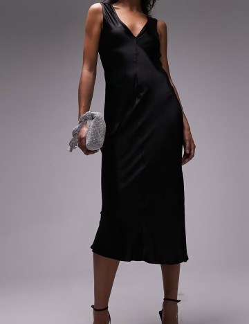 Rochie midi ASOS, negru