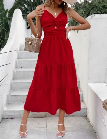 Rochie midi Shein, roșu