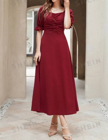 Rochie midi Shein, vișiniu
