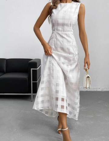 Rochie maxi Shein, alb
