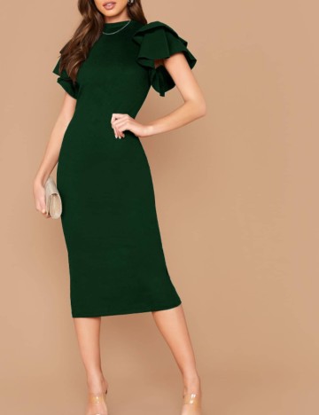 Rochie midi Shein, verde