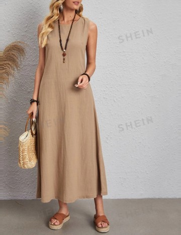 Rochie maxi Emery Rose by Shein, kaki