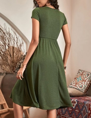 Rochie midi Shein, kaki