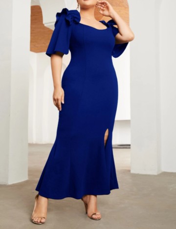 Rochie maxi Shein Curve+, albastru