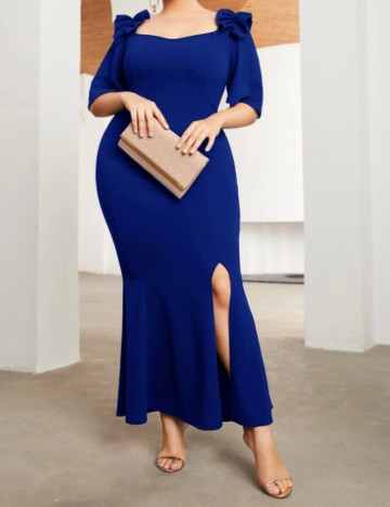 Rochie maxi Shein Curve+, albastru