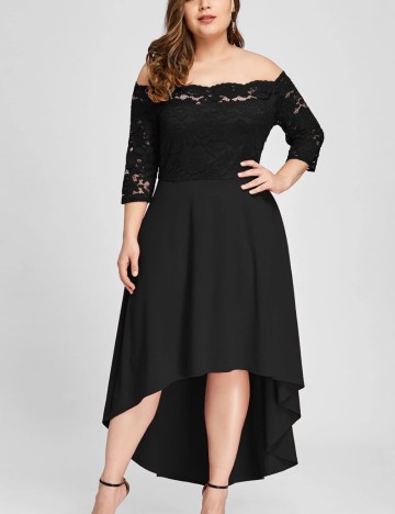 Rochie maxi Shein Curve+, negru