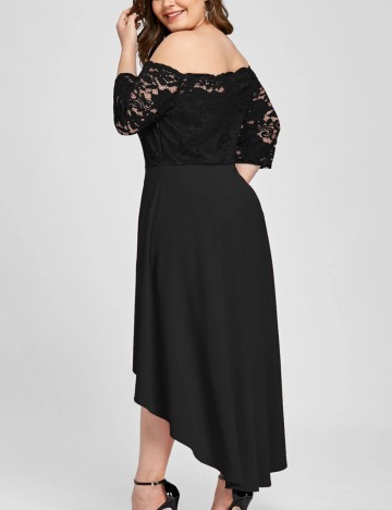 Rochie maxi Shein Curve+, negru