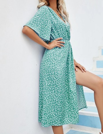 Rochie midi Shein, turcoaz