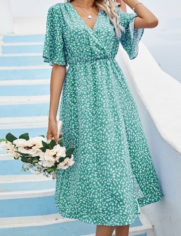 Rochie midi Shein, turcoaz