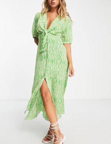 Rochie midi ASOS, verde