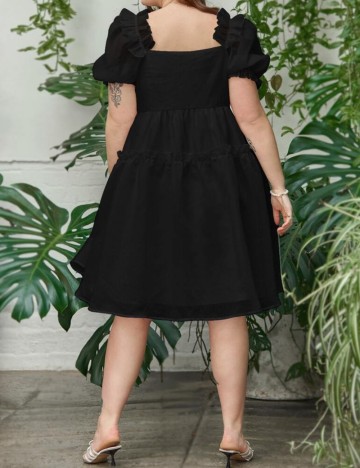 Rochie midi Shein Curve+, negru