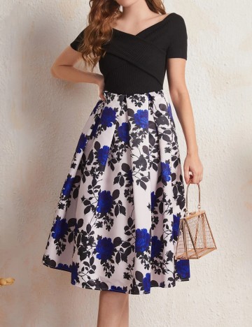 Rochie midi Shein, mix culori