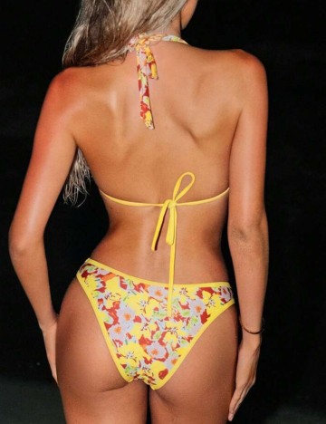 Costum de baie Shein, mix culori