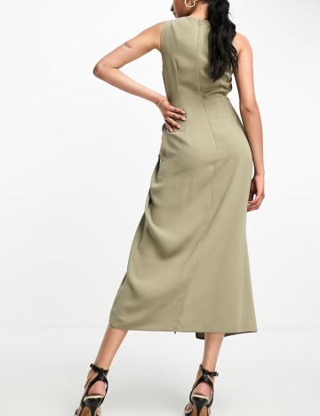 Rochie midi ASOS, verde