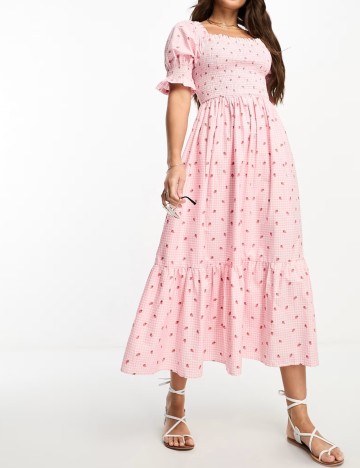 Rochie midi Influence, roz