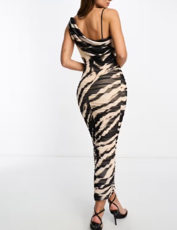 Rochie midi ASOS, mix culori