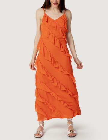 Rochie maxi Vila, portocaliu