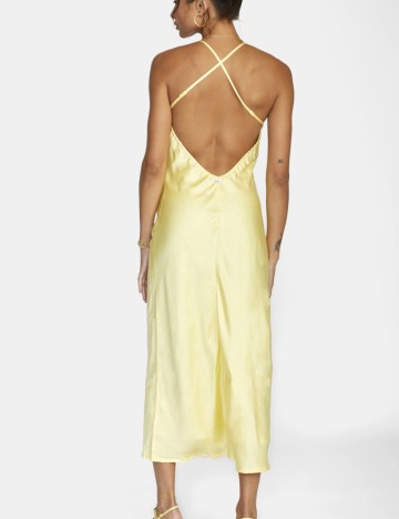 Rochie midi Rvca, galben