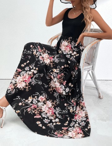 Rochie maxi Shein, mix culori