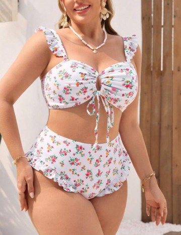 Costum de baie Shein Curve+, mix culori