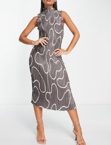 Rochie midi ASOS, mix culori