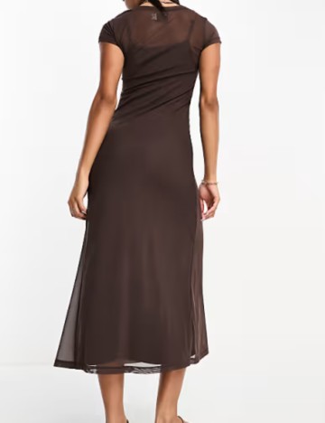 Rochie midi ASOS, maro