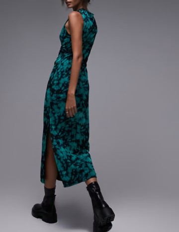 Rochie midi Topshop, mix culori