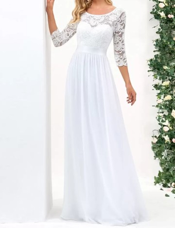 Rochie de ocazie Shein, alb