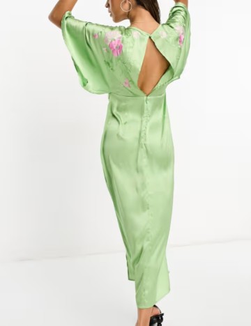 Rochie midi ASOS, verde
