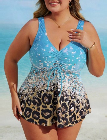 Costum de baie Shein Curve+, mix culori