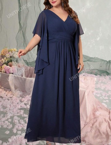 Rochie maxi Shein Curve+, albastru