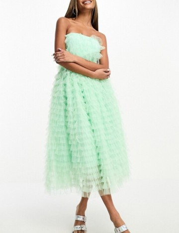 Rochie midi Forever Unique, verde