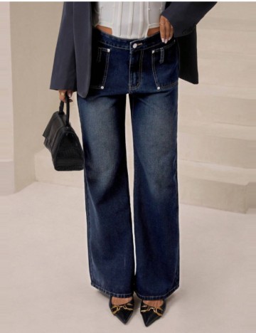 Jeans Shein, albastru