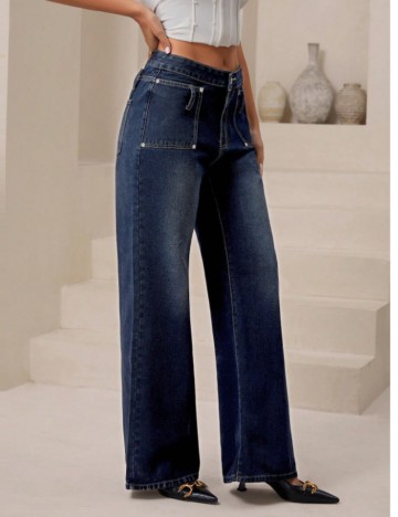Jeans Shein, albastru