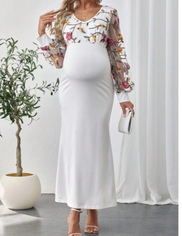Rochie maxi Shein, alb