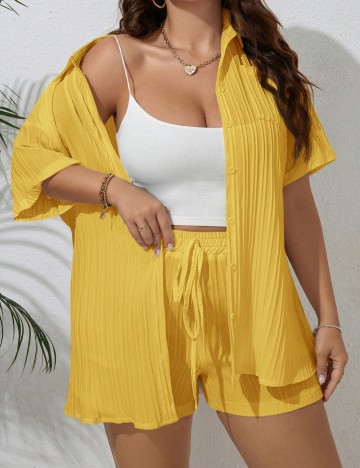 Compleu Shein Curve+, galben
