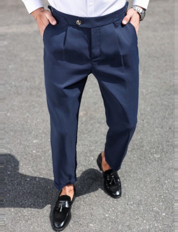 Pantaloni MANFINITY by Shein, albastru