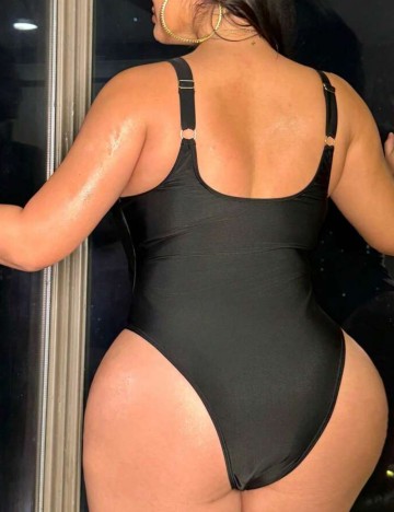 Costum de baie întreg Shein Curve+, negru