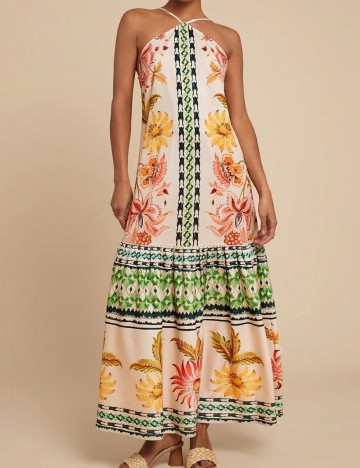 Rochie maxi Shein, mix culori