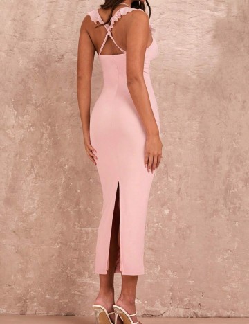 Rochie midi Shein, roz