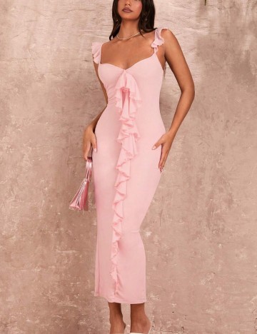 Rochie midi Shein, roz
